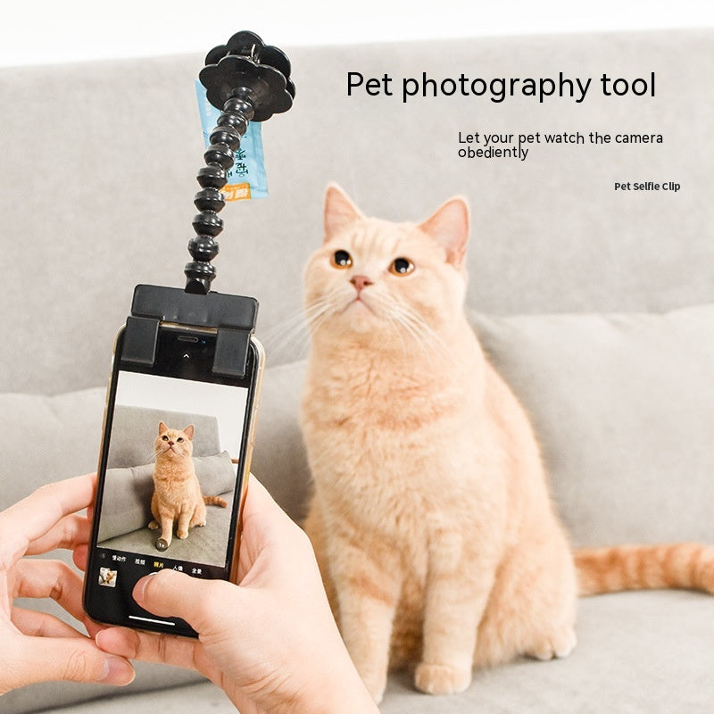 Pet Photography Tool Cat Dog and Dog Viewing Lens Teddy Camera Toy Mobile Phone Camera Holder Selfie Clip Supplies Pet Products