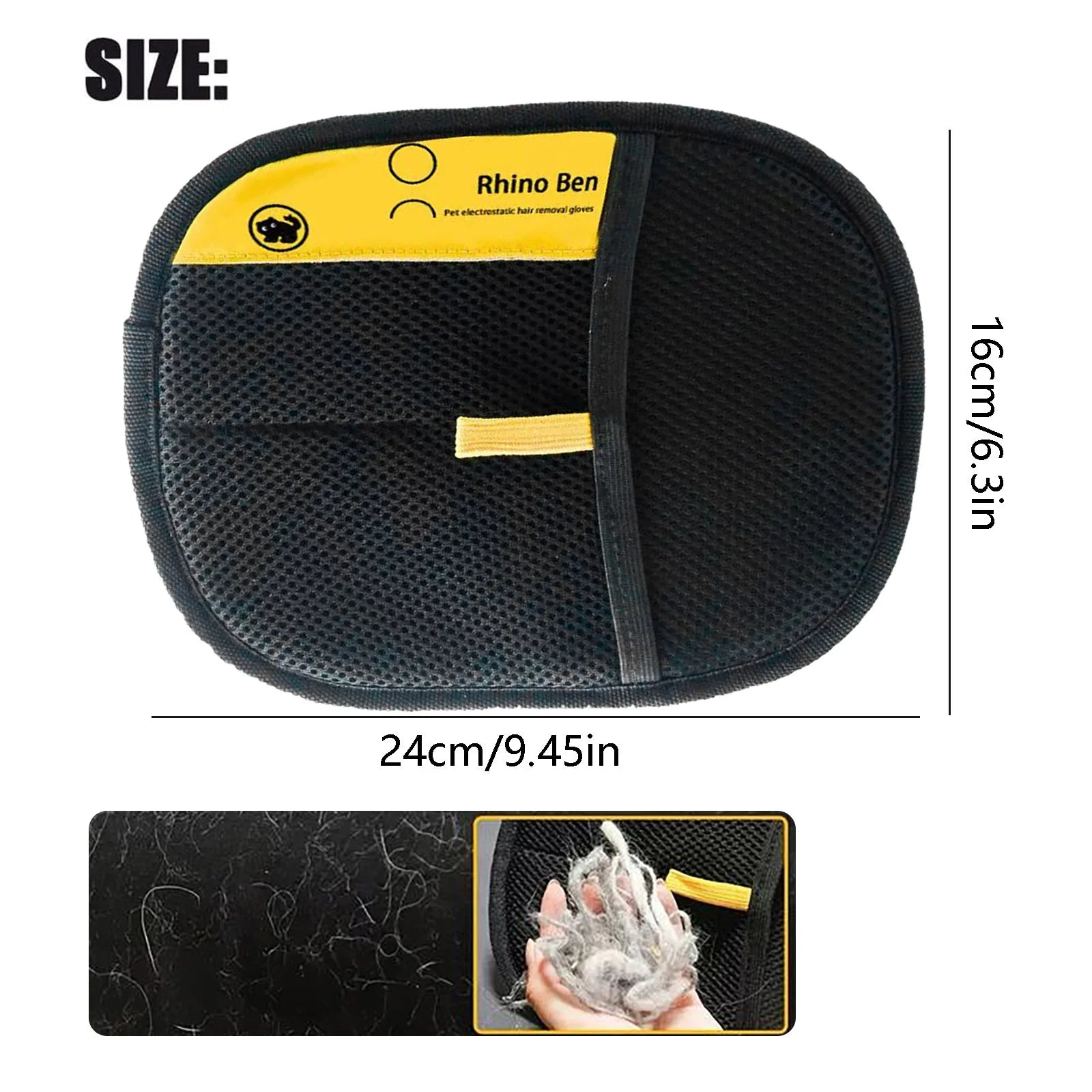 Summer Clearance: 2-Pack Washable and Reusable Double-Sided Pet Hair Removal Gloves for Furniture, Carpets, and Car Seats