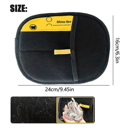 Summer Clearance: 2-Pack Washable and Reusable Double-Sided Pet Hair Removal Gloves for Furniture, Carpets, and Car Seats